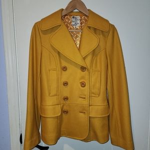 Wool Blend Pea Coar Size S